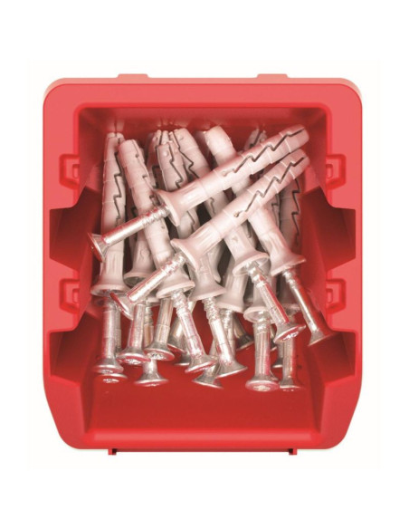 Zestaw pojemników kuwet warsztatowych bineer short 10szt czerwony kistenberg