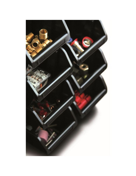 Zestaw pojemników kuwet warsztatowych bineer short 10szt czerwony kistenberg