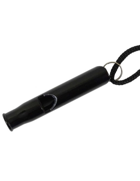 Gwizdek przetrwania - aluminium - czarny-black
