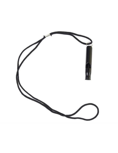 Gwizdek przetrwania - aluminium - czarny-black