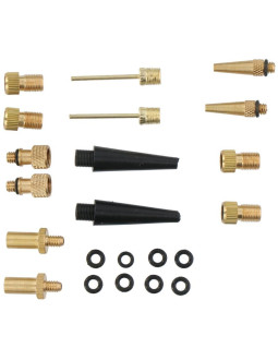 Zestaw 14 adapterów do pompek dunlop
