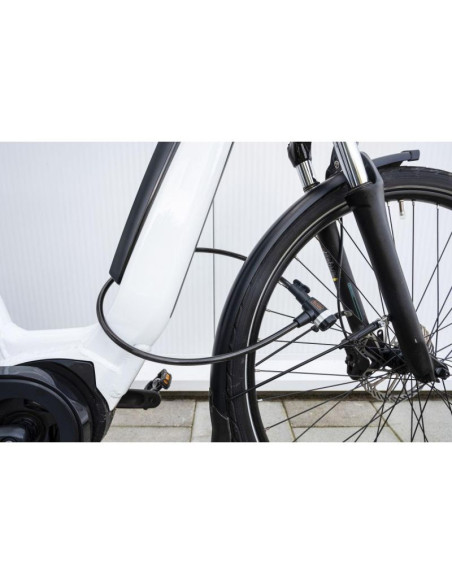 Zapięcie rowerowe linka na zamek 10x900mm z uchwytem black+decker