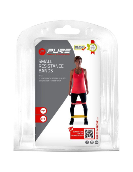 Zestaw gum do ćwiczeń fitness crossfit mini band 3szt pure 2 improve