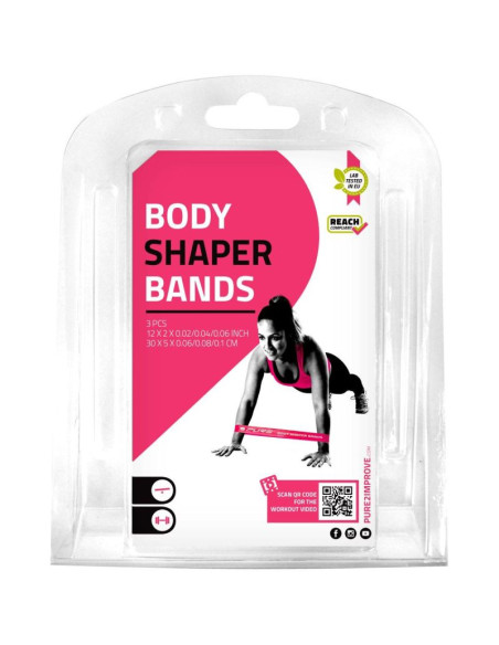 Zestaw gum do ćwiczeń fitness crossfit mini band 3szt women pure 2 improve