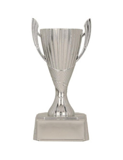 Puchar plastikowy srebrny sila
