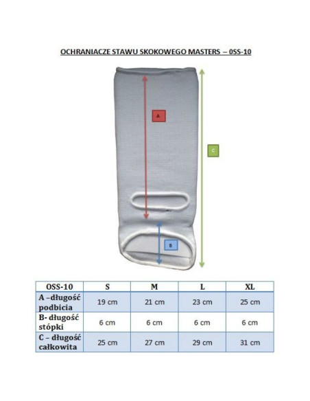 Elastyczny ochraniacz stawu skokowego masters oss-10