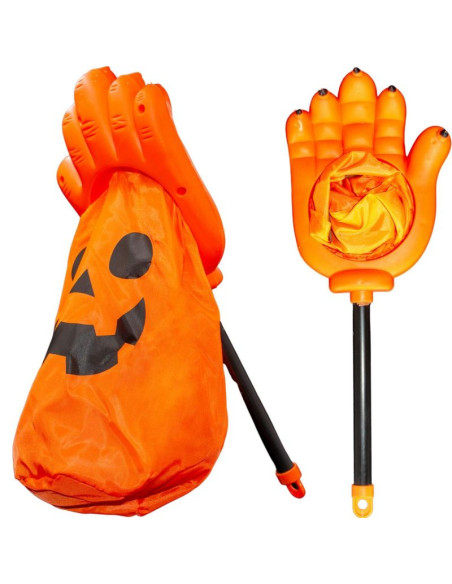 Torba wiadro na cukierki halloween pomarańczowa