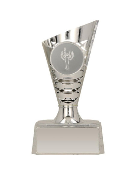 Puchar plastikowy srebrny storo