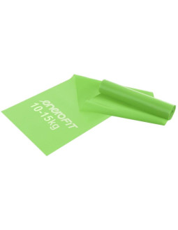 Taśma treningowa do ćwiczeń pilates 2000x150x0,40mm 10-15kg zielona 2