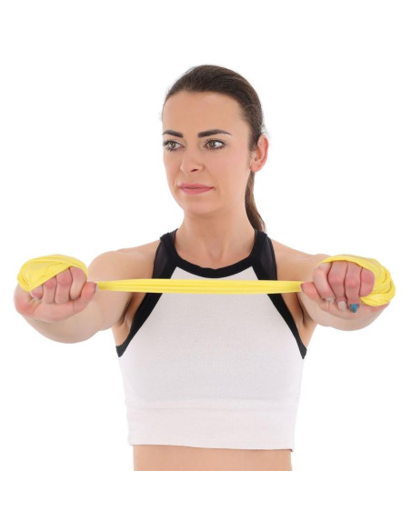 Taśma treningowa do ćwiczeń pilates 2000x150x0,40mm 10-15kg zielona