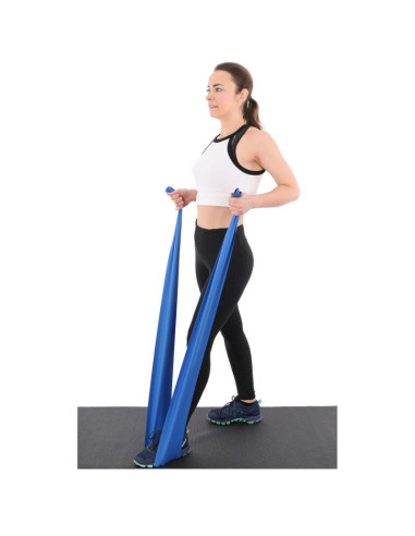 Taśma treningowa do ćwiczeń pilates 2000x150x0,40mm 10-15kg zielona