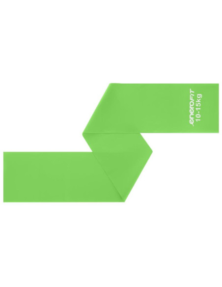 Taśma treningowa do ćwiczeń pilates 2000x150x0,40mm 10-15kg zielona