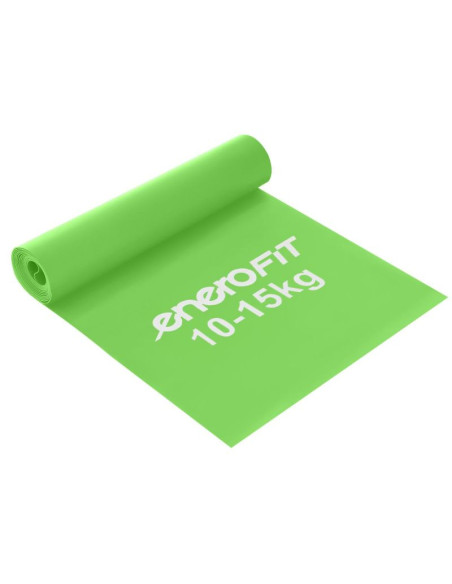 Taśma treningowa do ćwiczeń pilates 2000x150x0,40mm 10-15kg zielona