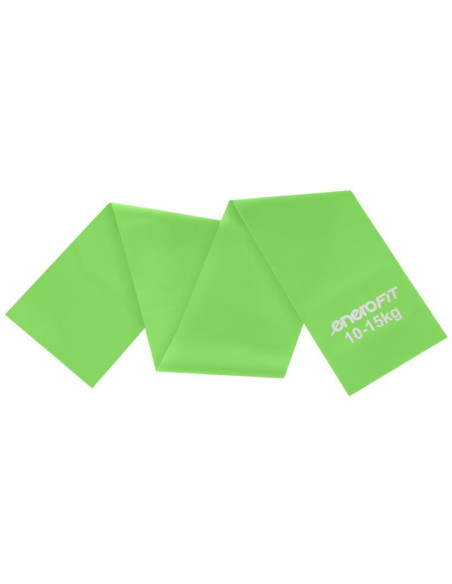 Taśma treningowa do ćwiczeń pilates 2000x150x0,40mm 10-15kg zielona