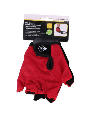 Rękawiczki rowerowe dunlop senior r.xl - czerwony