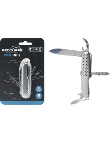 Zestaw survivalowy turystyczny wędkarski scyzoryk 8w1