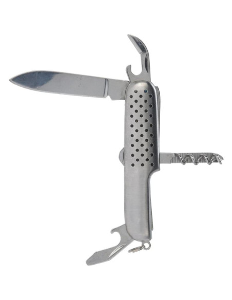 Zestaw survivalowy turystyczny wędkarski scyzoryk 8w1