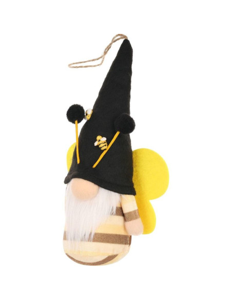 Skrzat gnom pszczółka czarna 20cm zawieszka dekoracja wiosenna