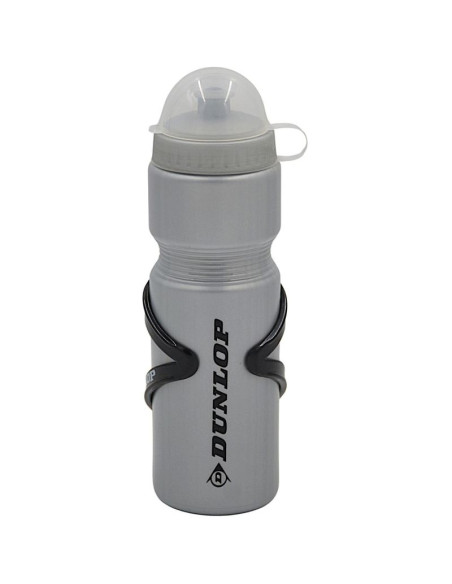 Bidon rowerowy dunlop 750ml z koszykiem srebrny