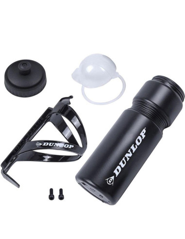 Bidon rowerowy dunlop 750ml z koszykiem czarny