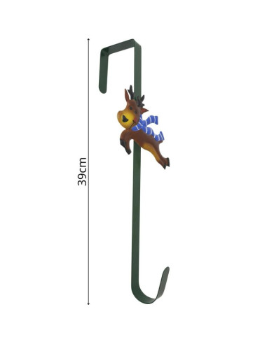 Wieszak uchwyt do stroików 39cm renifer