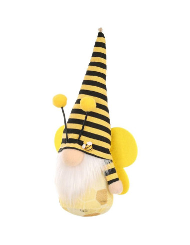 Skrzat gnom pszczółka żółta 20cm zawieszka dekoracja wiosenna