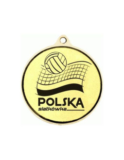 Medal złoty z miejscem na emblemat 50 mm - medal stalowy grawerowany laserem- rmi