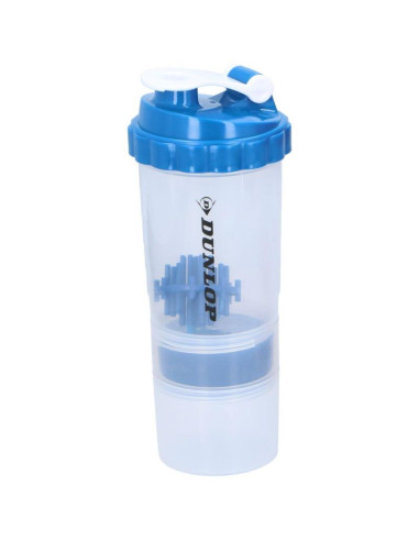 Shaker koktajli do odżywek bidon 550ml dunlop niebieski