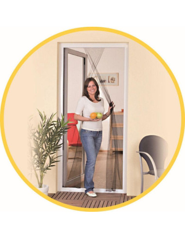 Moskitiera drzwi 2x60x210 czarny