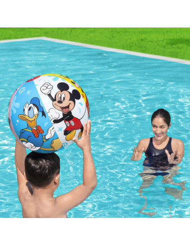 Piłka dmuchana 91098 disney junior: mickey&friends beach ball