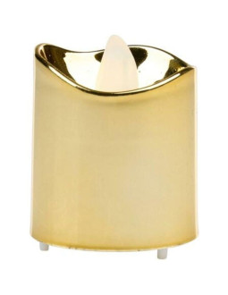 Zestaw 4 świeczek tea light led gold 2