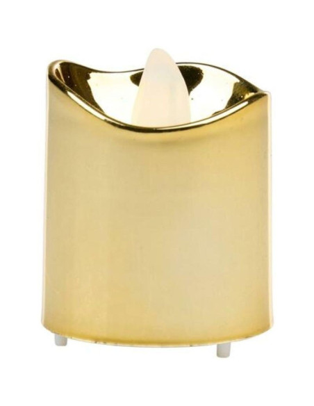 Zestaw 4 świeczek tea light led gold