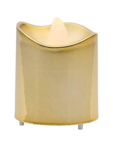 Zestaw 4 świeczek tea light led gold