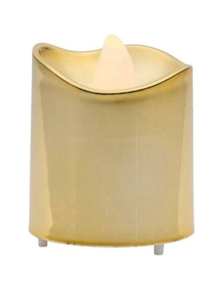 Zestaw 4 świeczek tea light led gold