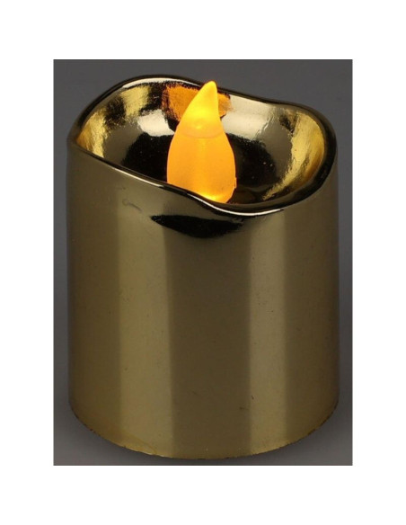 Zestaw 4 świeczek tea light led gold