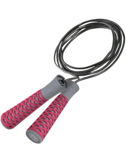 Skakanka fitness pvc 300cm różowa enero fit 2