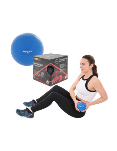 Piłka wagowa z obciążeniem 1kg niebieska enero fit