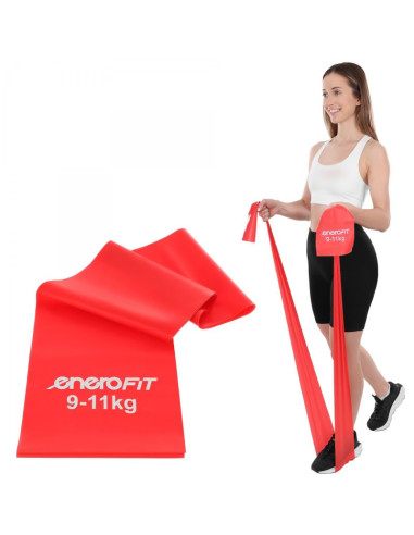 Taśma treningowa do ćwiczeń pilates 2000x150x0,30mm 9-11kg czerwona