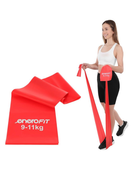 Taśma treningowa do ćwiczeń pilates 2000x150x0,30mm 9-11kg czerwona