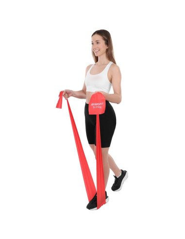 Taśma treningowa do ćwiczeń pilates 2000x150x0,30mm 9-11kg czerwona