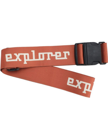 Uniwersalny pas zabezpieczający do walizki spinający 180x5cm proworld brązowy