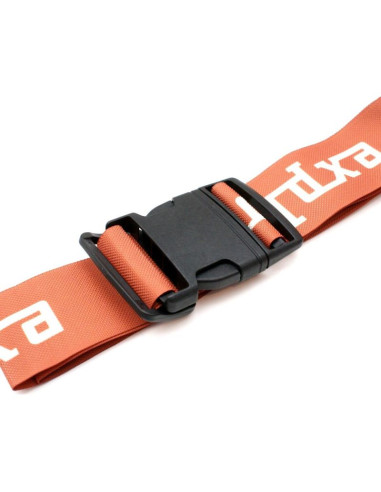 Uniwersalny pas zabezpieczający do walizki spinający 180x5cm proworld brązowy