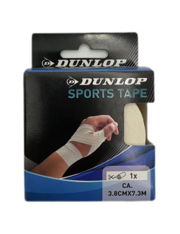 Taśma tejp tape sportowa kinesiologiczna 7,3mx3,8cm dunlop biała 2