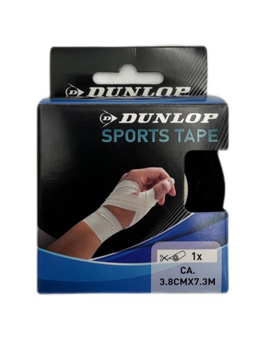 Taśma tejp tape sportowa kinesiologiczna 7,3mx3,8cm dunlop czarny