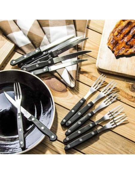 Sztućce nóż i widelec do steków 8 elementów