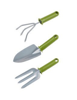 Zestaw narzędzi ogrodowych 3szt plastikowa rączka kinzo