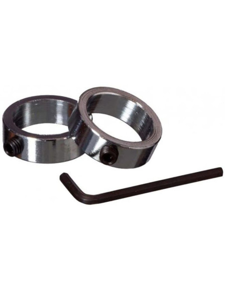 Zaciski pierścienie na gryf chrom kpl 2 szt best sporting fi30