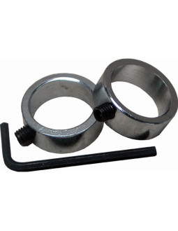 Zaciski pierścienie na gryf chrom kpl 2 szt best sporting fi30 2