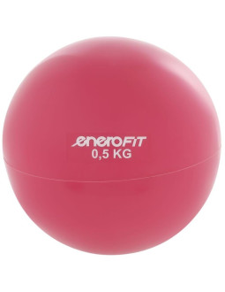 Piłka wagowa z obciążeniem 0,5kg różowa enero fit 2