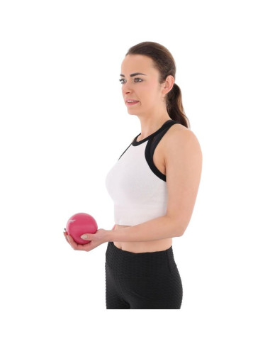 Piłka wagowa z obciążeniem 0,5kg różowa enero fit